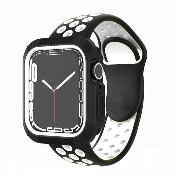APPLE WATCH REM + SKYDDSFODRAL 2-i-1 RAM (9 8 7 ) 41 mm SET