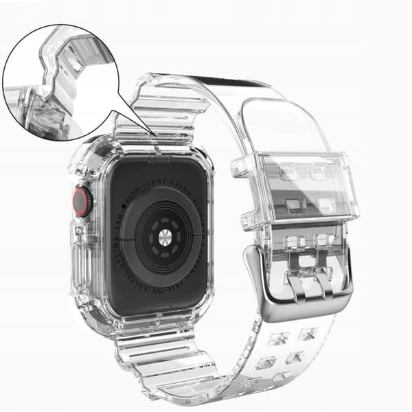 APPLE WATCH REM + SKYDDSVÄSKA SE 9 8 7 6 5 4 3 2 1 / 45 44 42 mm