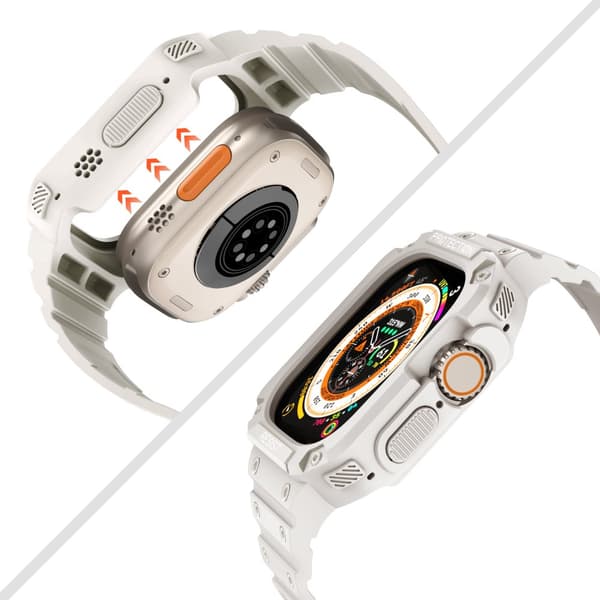 APPLE WATCH REM + BESKYTTELSESKASKE SE 9 8 7 6 5 4 3 2 1 / 45 44 42 mm
