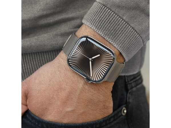 Vonmählen Milanese Loop 2, Klokkereim, Apple, Watch, Rustfritt stål, 44/45/46/49 mm