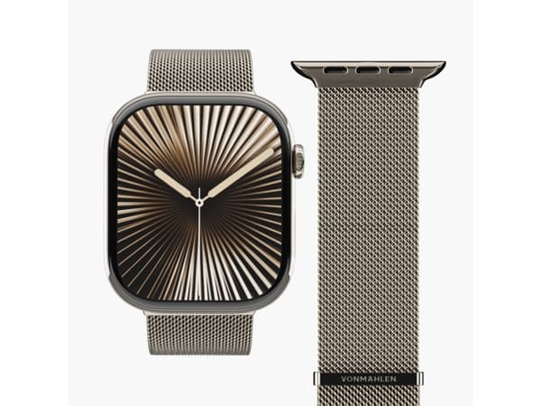 Vonmählen Milanese Loop 2, Klokkereim, Apple, Watch, Rustfritt stål, 44/45/46/49 mm