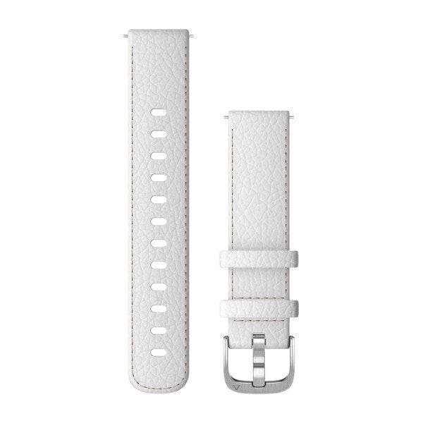 Garmin QuickFit 18mm Watch Strap, White Leather