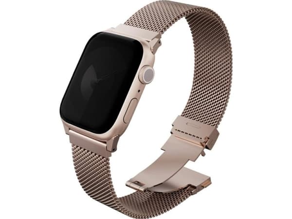 Strap UNIQ Dante Pro for Apple Watch 49/46/45/44mm Stainless Steel metallic rose