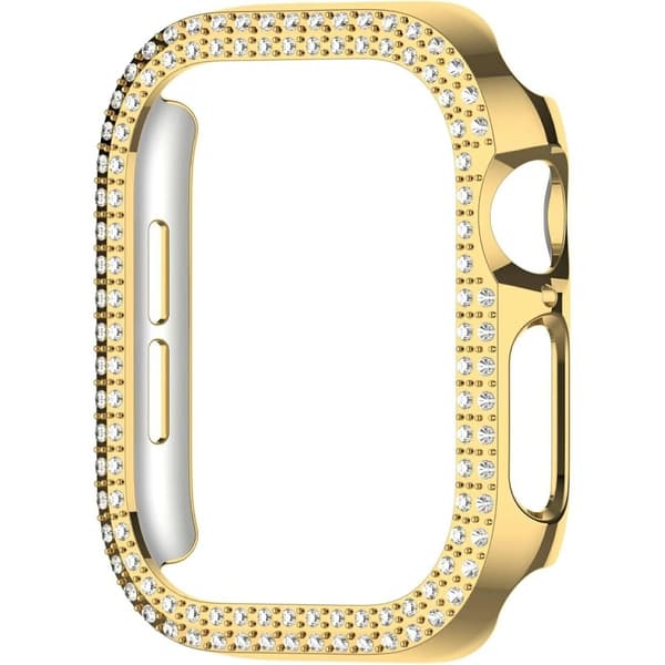 För A Watch Series 10 42mm Fodral Skal Ram Bling Rhinestone Decor - Guld