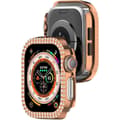 Miniatyrbild 5 av 5: För A Watch Series 10 42mm Fodral Skal Ram Bling Rhinestone Decor - Rose Gold