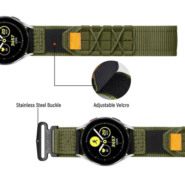 Rem for Samsung Watch7 44mm 40mm Huawei Watch GT 3 42mm - Army