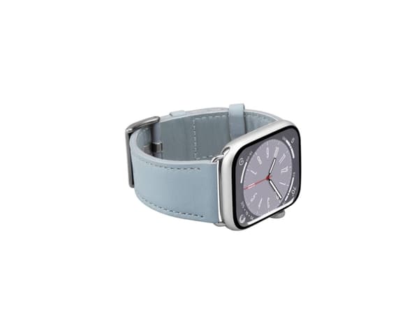 PURO PUAW44ECLASSICLBLUE, Klockarmband, Apple, Apple Watch, Läder, Svart, 250 g