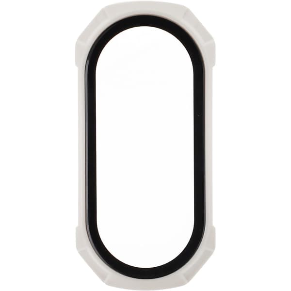 Bizon Case AntiShock -lasinen suojakuorisarja, Xiaomi Mi Band 7, valkoinen