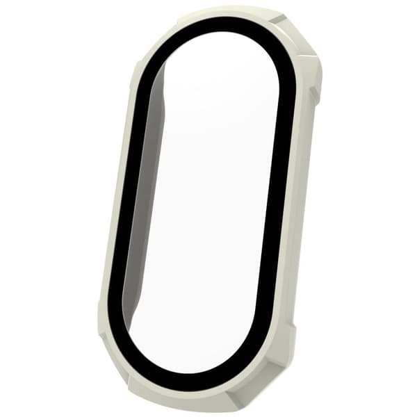 Bizon Case AntiShock -lasinen suojakuorisarja, Xiaomi Mi Band 7, valkoinen