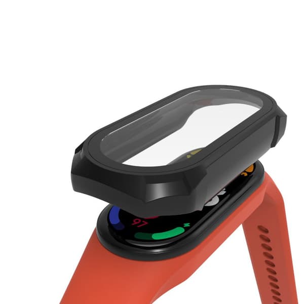 Bizon Case AntiShock -lasinen suojakuorisarja, Xiaomi Mi Band 7, musta