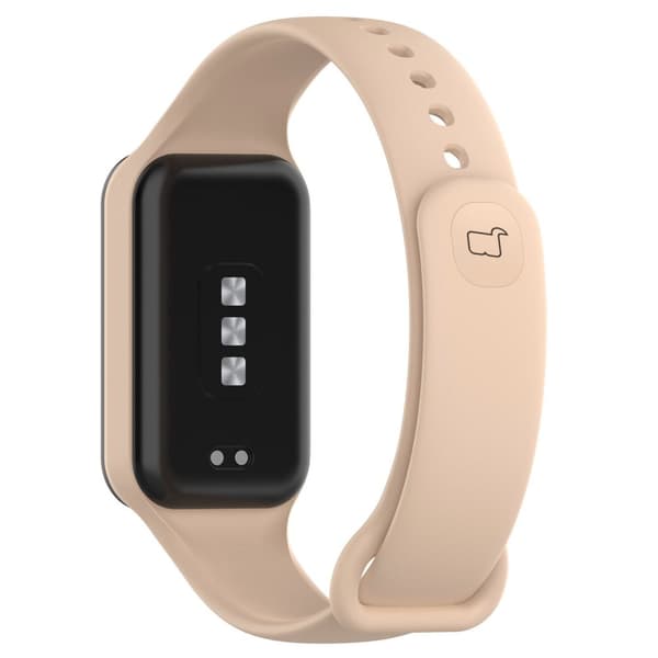 Bizon-rem + fodral Watch Dots för Xiaomi Redmi Smart Band 2 / Xiaomi Mi Band 8 Active, ljusrosa