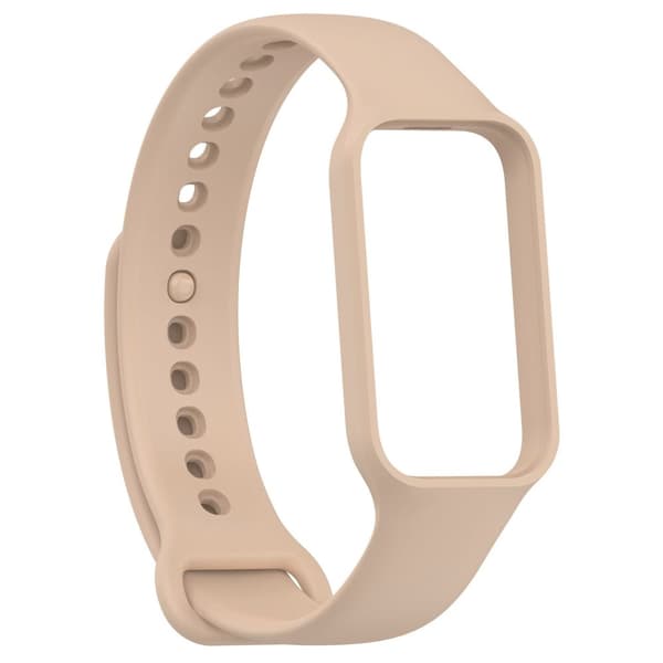 Bizon-rem + fodral Watch Dots för Xiaomi Redmi Smart Band 2 / Xiaomi Mi Band 8 Active, ljusrosa