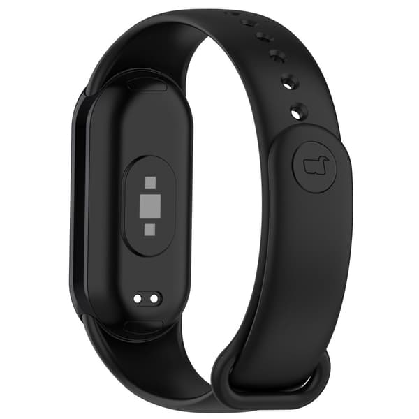 Bizon Strap Watch Dots för Xiaomi Mi Smart Band 8, Svart