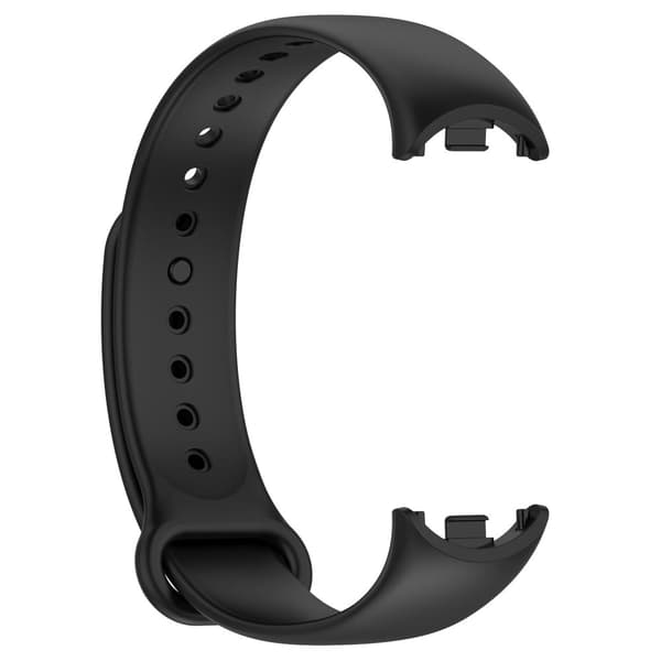 Bizon Strap Watch Dots för Xiaomi Mi Smart Band 8, Svart