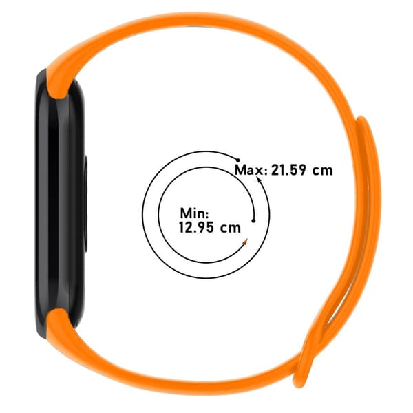 Bizon Strap Watch Dots Xiaomi Mi Smart Band 8:lle, oranssi