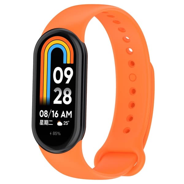 Bizon Strap Watch Dots Xiaomi Mi Smart Band 8:lle, oranssi