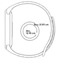 Pikkukuva 6 / 6: Bizon Strap Watch Octo Xiaomi Mi Smart Band 8:lle, musta/punainen