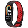 Pikkukuva 1 / 6: Bizon Strap Watch Octo Xiaomi Mi Smart Band 8:lle, musta/punainen