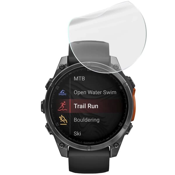 Hydrogelfilm för Bizon Glass Watch Hydrogelskärm för Garmin Tactix 8 AMOLED 51 mm / SOLAR 51 mm, 2 st.
