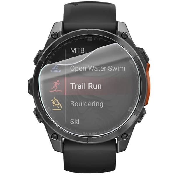 Hydrogelfilm för Bizon Glass Watch Hydrogelskärm för Garmin Tactix 8 AMOLED 51 mm / SOLAR 51 mm, 2 st.