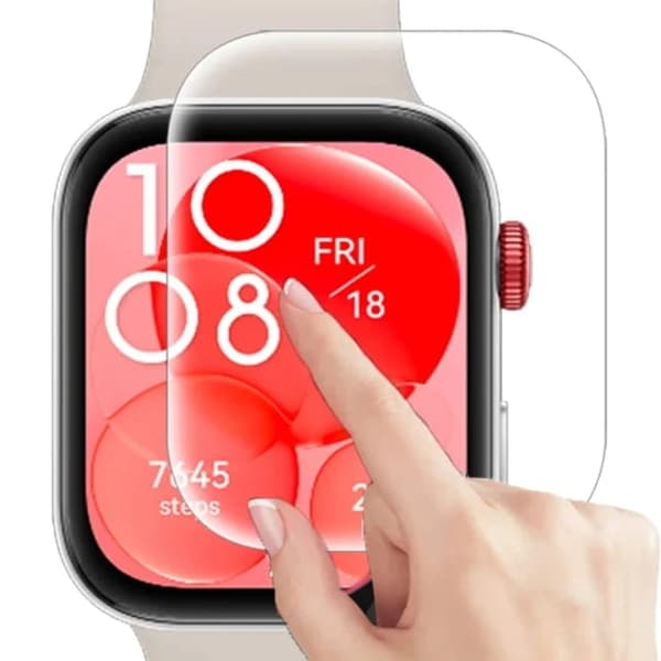 Hydrogelfilm för Bizon Glass Watch Hydrogelskärm för Huawei Watch Fit 3, 2 stycken