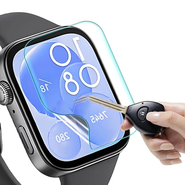 Hydrogelfilm för Bizon Glass Watch Hydrogelskärm för Huawei Watch Fit 3, 2 stycken