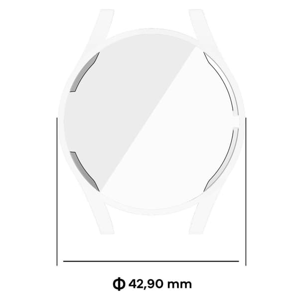 Bizon Case Watch Felipe Galaxy Watch FE / Watch 4 40mm -kellolle, läpinäkyvä
