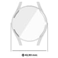 Pikkukuva 2 / 7: Bizon Case Watch Felipe -kotelo Galaxy Watch FE / Watch 4:lle 40 mm, hopea