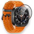 Miniatyrbillede 2 af 5: Bizon Glass Watch Edge Hybrid til Galaxy Watch Ultra 47mm, Sort