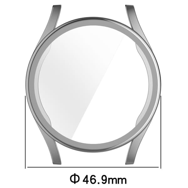 Bizon Case Watch Felipe etui til Galaxy Watch 7 44 mm, sølv