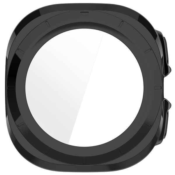 Bizon-fodral + glasklocka för Galaxy Watch Ultra 47mm, svart