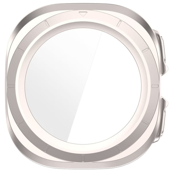 Bizon-kotelo + lasikello Galaxy Watch Ultralle 47 mm, läpinäkyvä