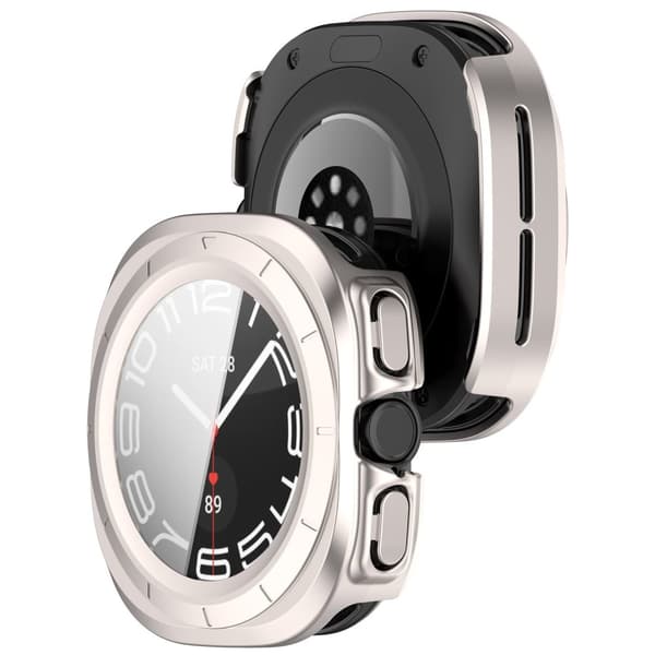 Bizon-kotelo + lasikello Galaxy Watch Ultralle 47 mm, läpinäkyvä