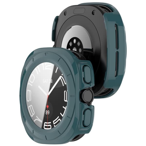 Bizon Urkasse + Glas til Galaxy Watch Ultra 47mm, Grøn