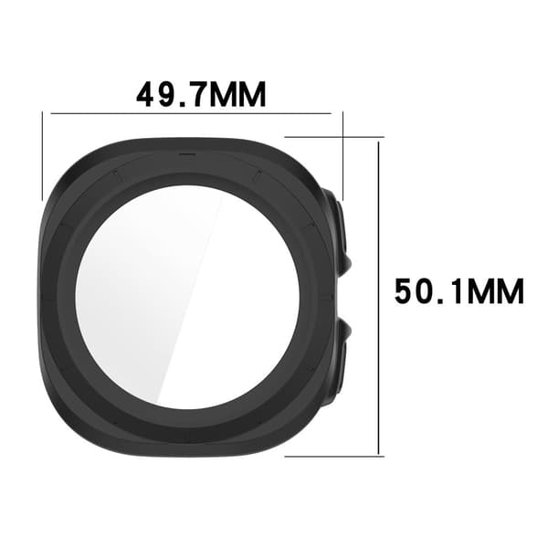 Bizon-urkasse + glas til Galaxy Watch Ultra 47 mm, matsort