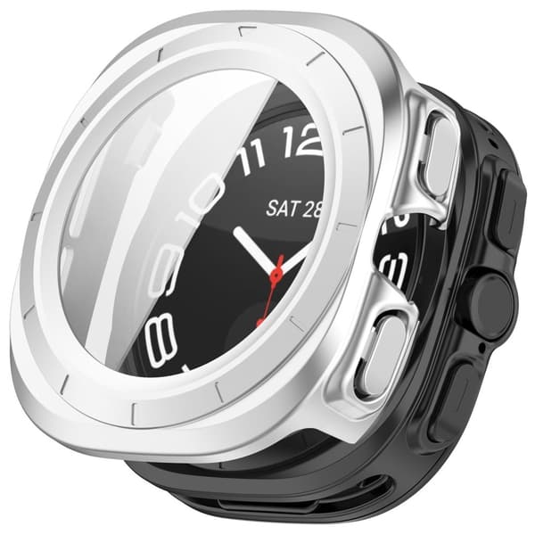Bizon-kotelo + lasikello Galaxy Watch Ultralle 47 mm, satiininhopea