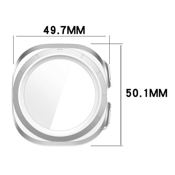 Bizon-kotelo + lasikello Galaxy Watch Ultralle 47 mm, satiininhopea