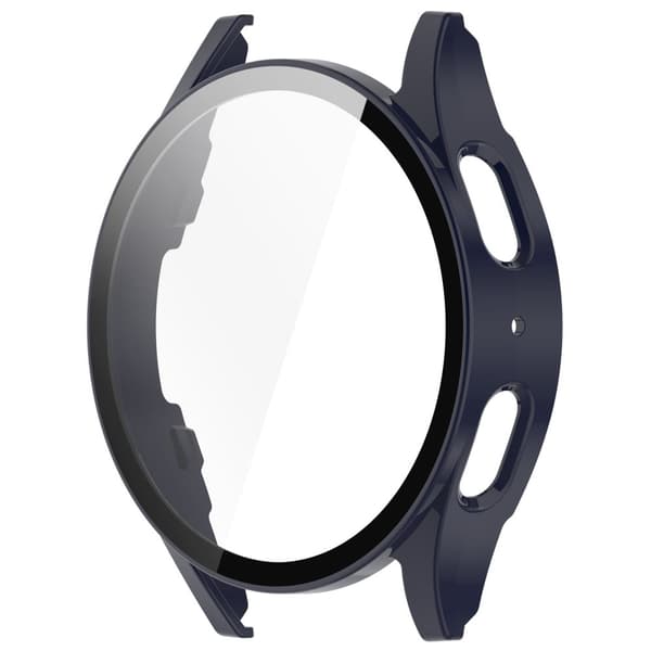 Bizon-fodral + glasklocka för Galaxy Watch 7 44mm, blå