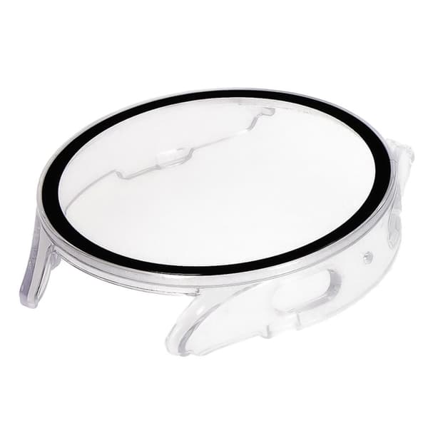 Bizon-fodral+glasklocka för Galaxy Watch 7 44mm, transparent