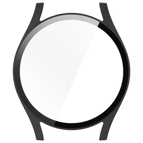 Bizon-fodral + glasklocka för Galaxy Watch 7 44mm, mattsvart