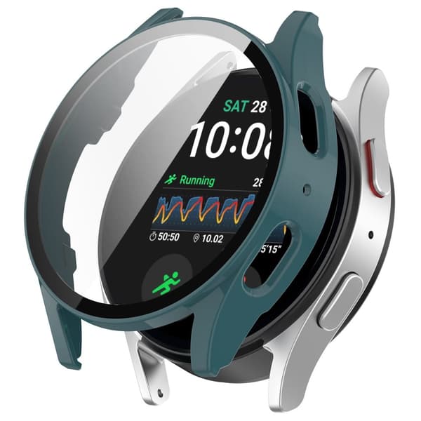 Bizon Urkasse + Glas til Galaxy Watch 7 40mm, Grøn