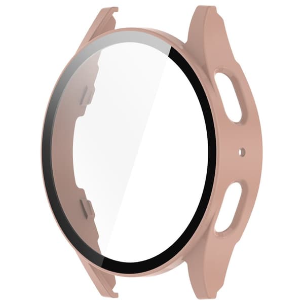Bizon-fodral + glasklocka för Galaxy Watch 7 40mm, rosa