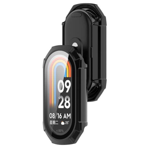Bizon-kotelo + lasikello Xiaomi Smart Band 9:lle, musta