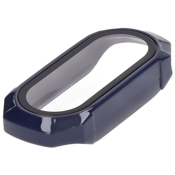 Bizon-fodral+glasklocka för Xiaomi Smart Band 9, blå