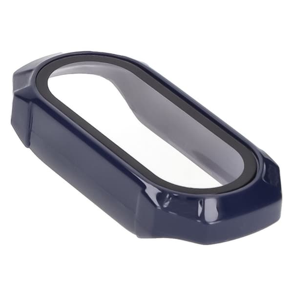 Bizon-fodral+glasklocka för Xiaomi Smart Band 9, blå