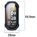 Miniatyrbild 2 av 8: Bizon-fodral+glasklocka för Xiaomi Smart Band 9, blå