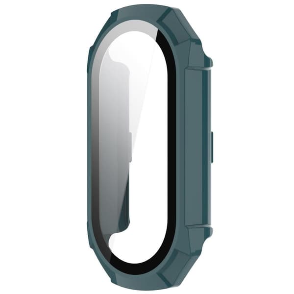 Bizon-fodral+glasklocka för Xiaomi Smart Band 9, grön