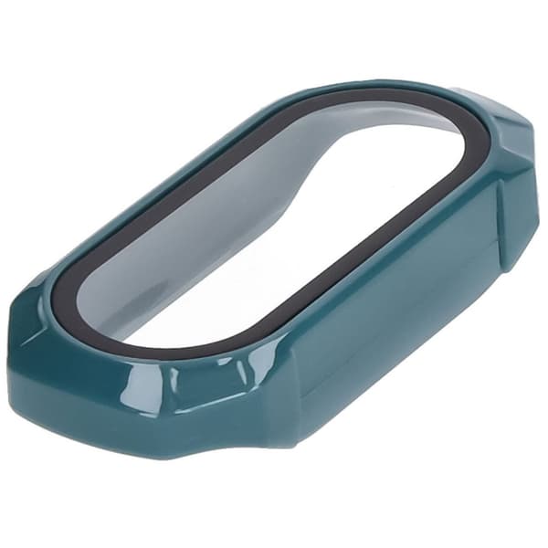 Bizon-fodral+glasklocka för Xiaomi Smart Band 9, grön