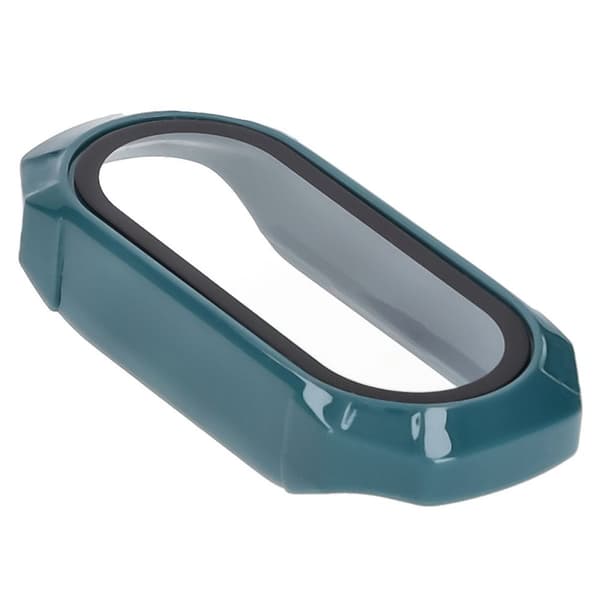 Bizon-fodral+glasklocka för Xiaomi Smart Band 9, grön