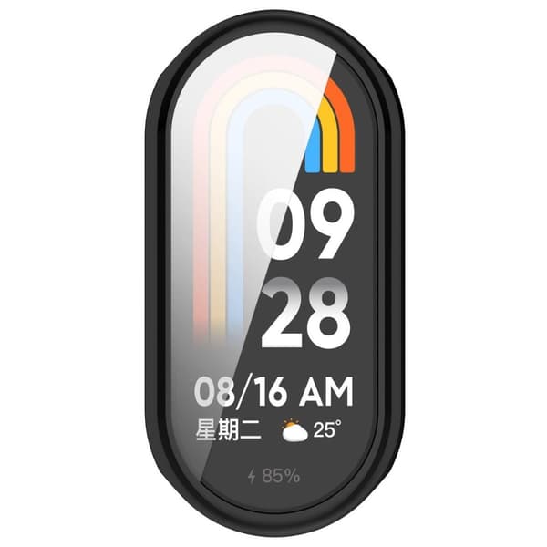Bizon Case Watch Felipe Skärmskyddsfodral för Xiaomi Smart Band 9, Svart